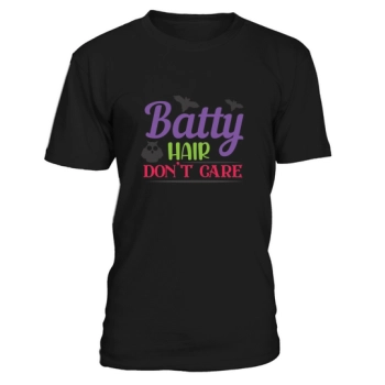 Batty Hair Dont Care Halloween Shirt