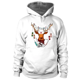 Deer Nurse Christmas Hoodies