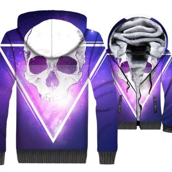 Ghost Rider Jackets &#8211; Ghost Rider Series Blue Skull Terror Super Cool 3D Fleece Jacket