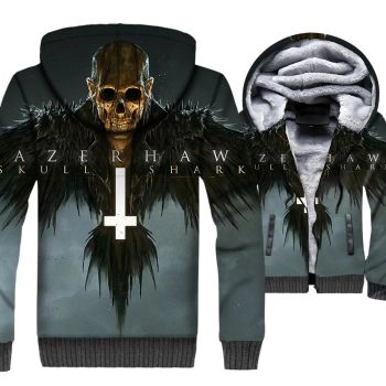 Ghost Rider Jackets &#8211; Ghost Rider Series Devil Skull Warrior Super Cool 3D Fleece Jacket