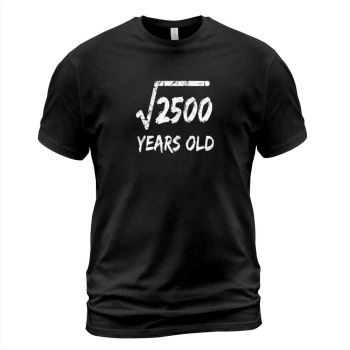 Square Root of 2500 50th Birthday 50 Years Old - Mens Premium T-Shirt