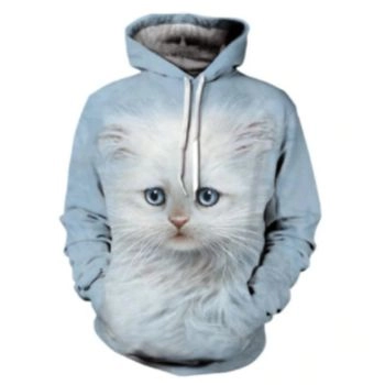 Fashion And Gorgeous Blue Dog Pattern Animals Hoodie