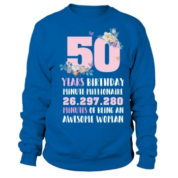50th Birthday Gift Vintage Women Sweatshirt