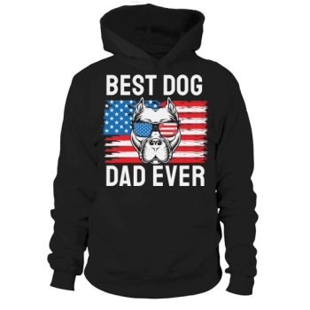 Best Dog Dad Ever Pitbull Hoodies