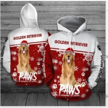 Street Red Dog Pattern Animals Hoodie