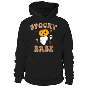 Spooky Babe Halloween Quote Unisex Hoodies