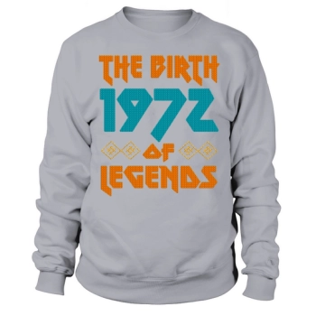 50th Birthday Vintage 1972 Metal Style Ugly Sweatshirt