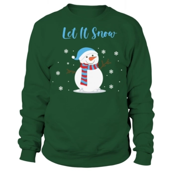 Snowman Let It Snow Christmas Sweatshirt