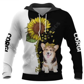 Gorgeous Black White Dog Pattern Animals Hoodie