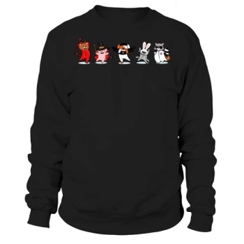 Cute Cartoon In Halloween Costumes Sweatshirt