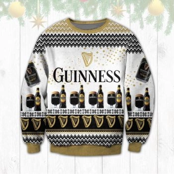 Guinness Black Beer Ugly Sweater Christmas