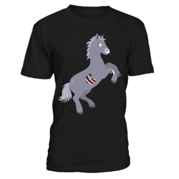 Zombie Horse Cartoon Funny Halloween Zombie