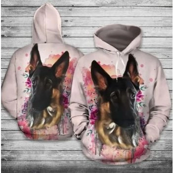 Precious And Gorgeous Pink Dog Pattern Animals Hoodie