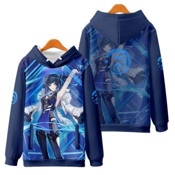 Charming Genshin Impact Yelan Anime Hoodie