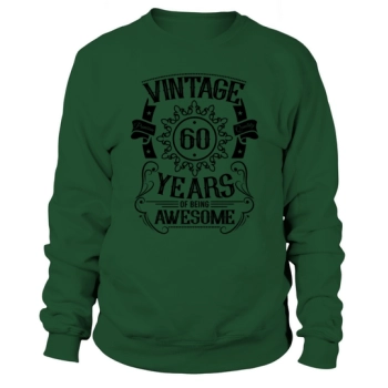 60th Birthday Gift Ideas Vintage Man Woman Sweatshirt