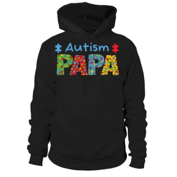 Autism Dad Autism Dad Puzzle Hoodies