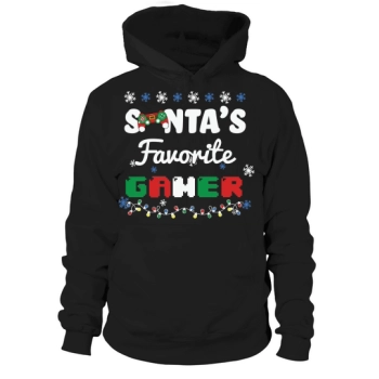 Santa's Favorite Gamer Graphics Hoodies