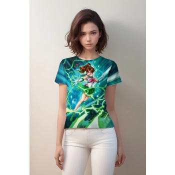 Verdant Green Sailor Jupiter From Sailor Moon Shirt