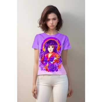 Sailor Mars From Sailor Moon Shirt - Purple