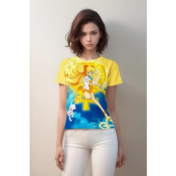 Sailor Venus From Sailor Moon Shirt - Yellow/Blue