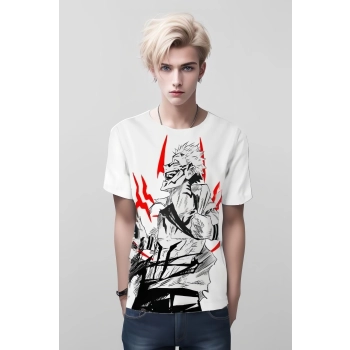 Sukuna Ryomen From Jujutsu Kaisen Shirt - Pearl White