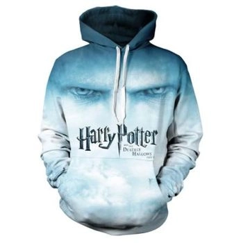 Harry Potter Hoodie—— Unisex 3D Print Lord Voldemort Eyes Hoodie