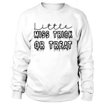 Little Miss Trick Or Treat Halloween Costume Sweatshirt