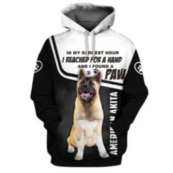 Gorgeous Black White Dog Pattern Animals Hoodie