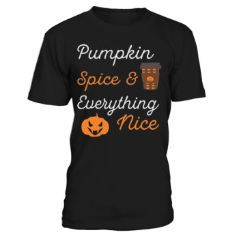 Pumpkin Spice And Everything Nice Shirt Basic Witch Halloween