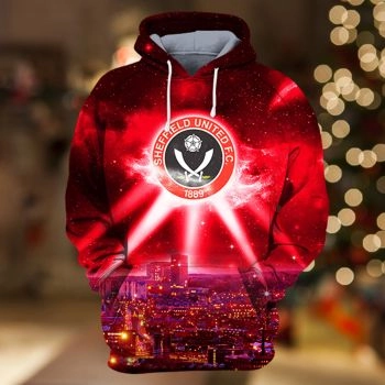 Street Red Lighting Pattern Lighting Hoodie