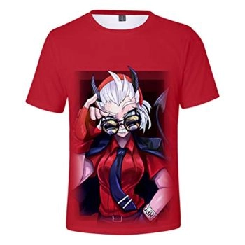 Helltaker Shirt &#8211; Short Sleeve Casual Tops T-Shirts for Adult and Kids
