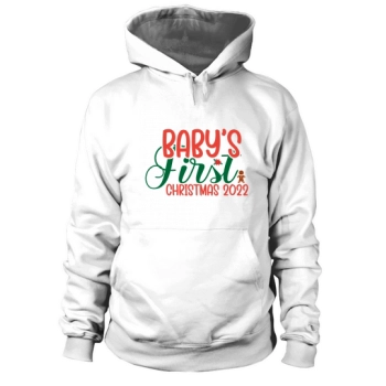 Babys First Christmas 2022 Hoodies