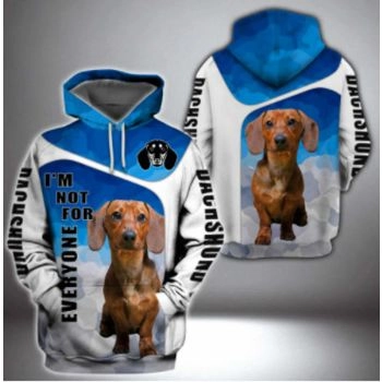 Precious And Gorgeous Blue White Dog Pattern Animals Hoodie