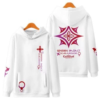 College Style Genshin Impact Scaramouche Anime Hoodie