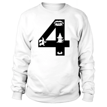 Halloween Alphabet Numbers Clipart 4 Sweatshirt