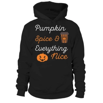 Pumpkin Spice And Everything Nice Basic Witch Halloween Hoodies