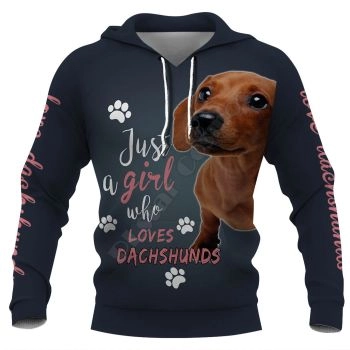 Precious Blue Dog Pattern Animals Hoodie