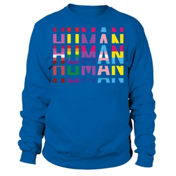 HUMAN LGBT Flag Gay Pride Sweatshirt