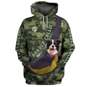 Cute Green Dog Pattern Animals Hoodie