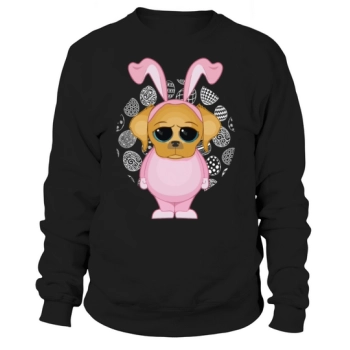 Easter Dog For Girls and Women Teachers Easter Egg Sweatshirt