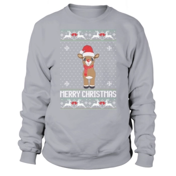 Merry Christmas Reindeer Ugly Sweatshirt