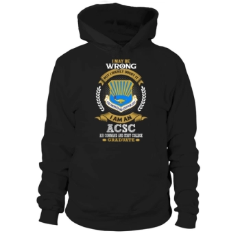 AIR COMMAND AND STAFF COLLEGE GRADUATE 2017 Hooded Sweatshirts