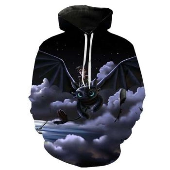 How To Train Your Dragon The Hidden World 3D Print Hoodies