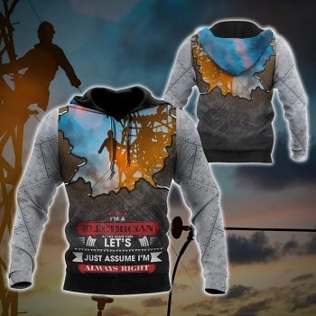  Precious Black Orange Aerial Work Pattern Aerial Work Hoodie