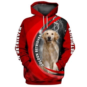 Cute Red Dog Pattern Animals Hoodie