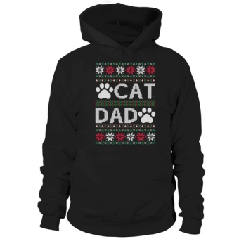 Cat Dad Ugly Christmas Hoodies