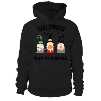 Halloween With My Gnomes Pumpkin Hoodies