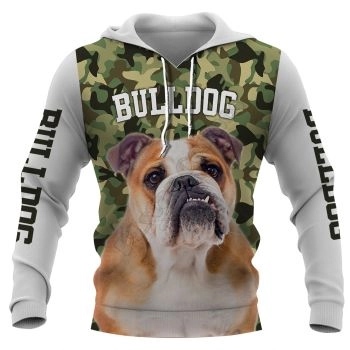 Fashion Green Dog Pattern Animals Hoodie