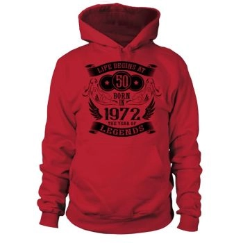 50th Birthday Gifts Vintage 1972 Birthday Hoodies