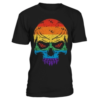 Skull Pride Rainbow Vintage